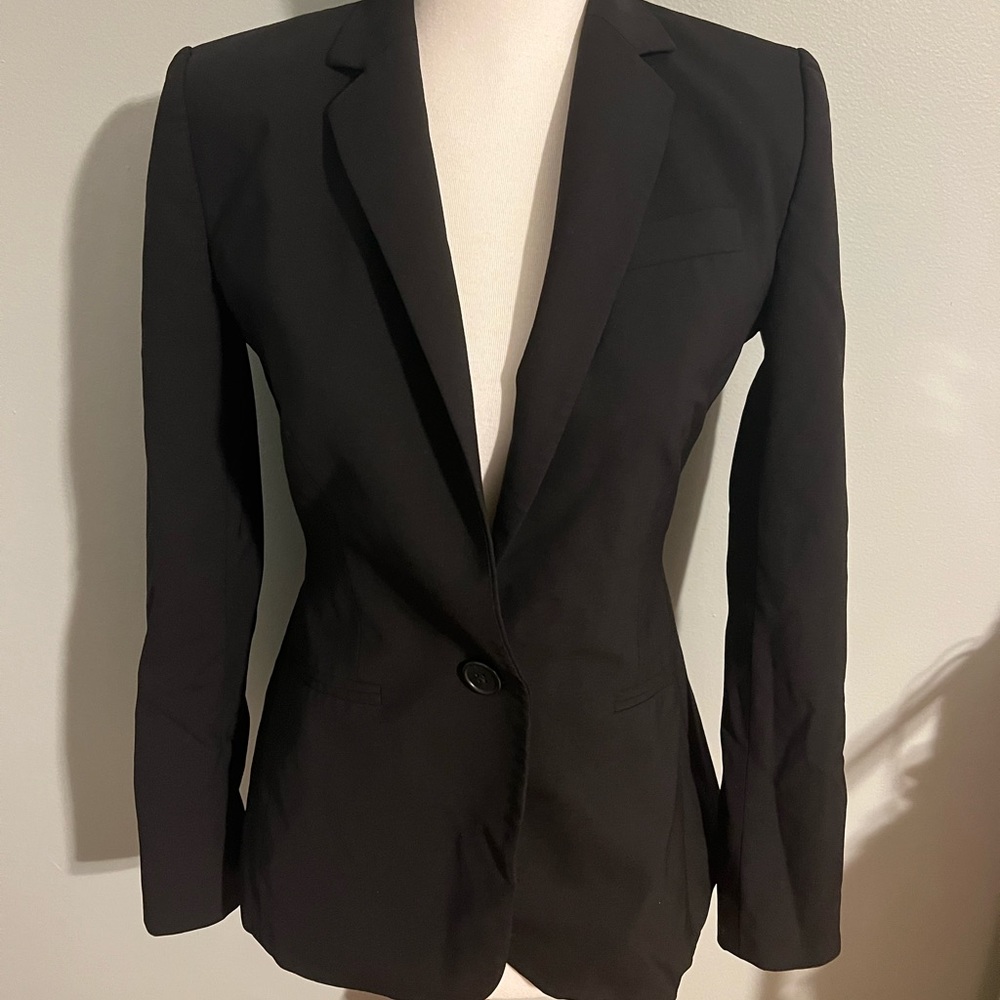 JCrew black blazer Tollegno 1900 Size 00